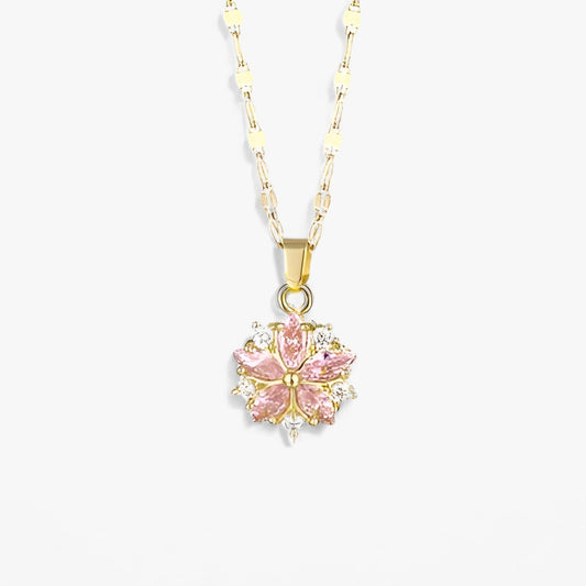 NAIARA™ – Collar con colgante de flor Sakura